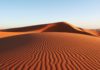 Sand dunes death valley red sand