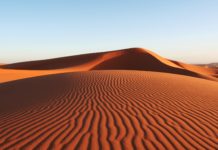 Sand dunes death valley red sand